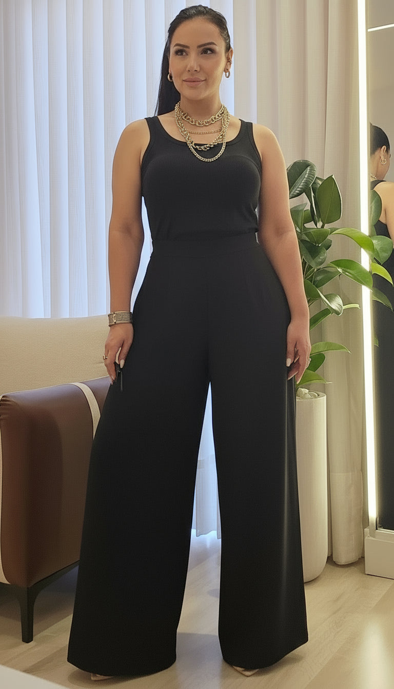 Calça de Transpassar Estampada