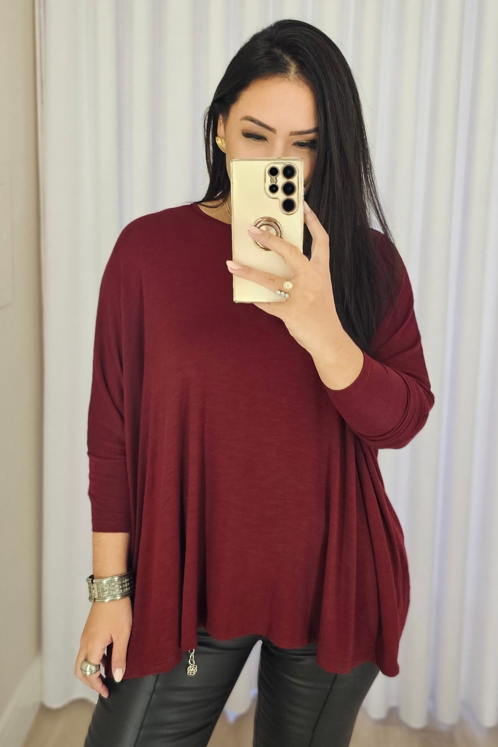 Blusa ampla Flávia - em cores