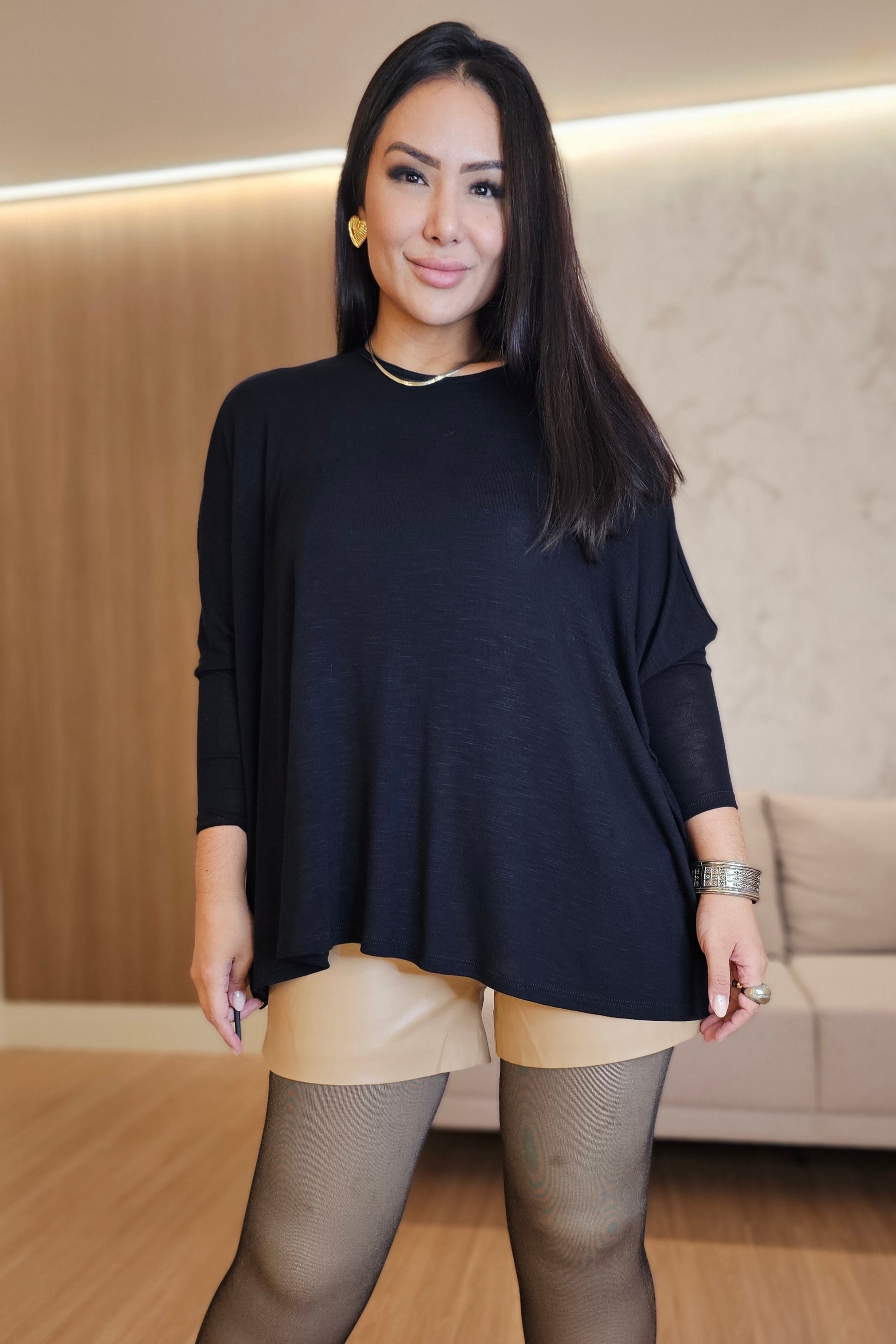 Blusa ampla Flávia - em cores