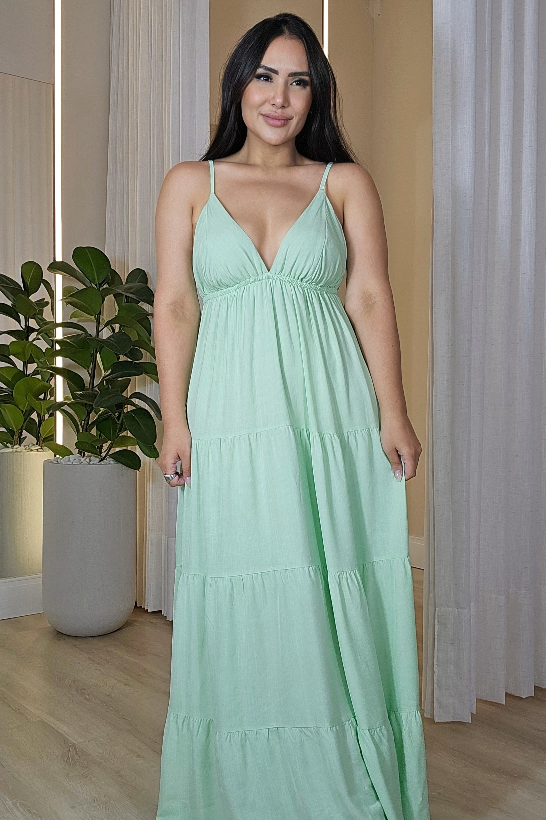 Vestido Longo de amarração