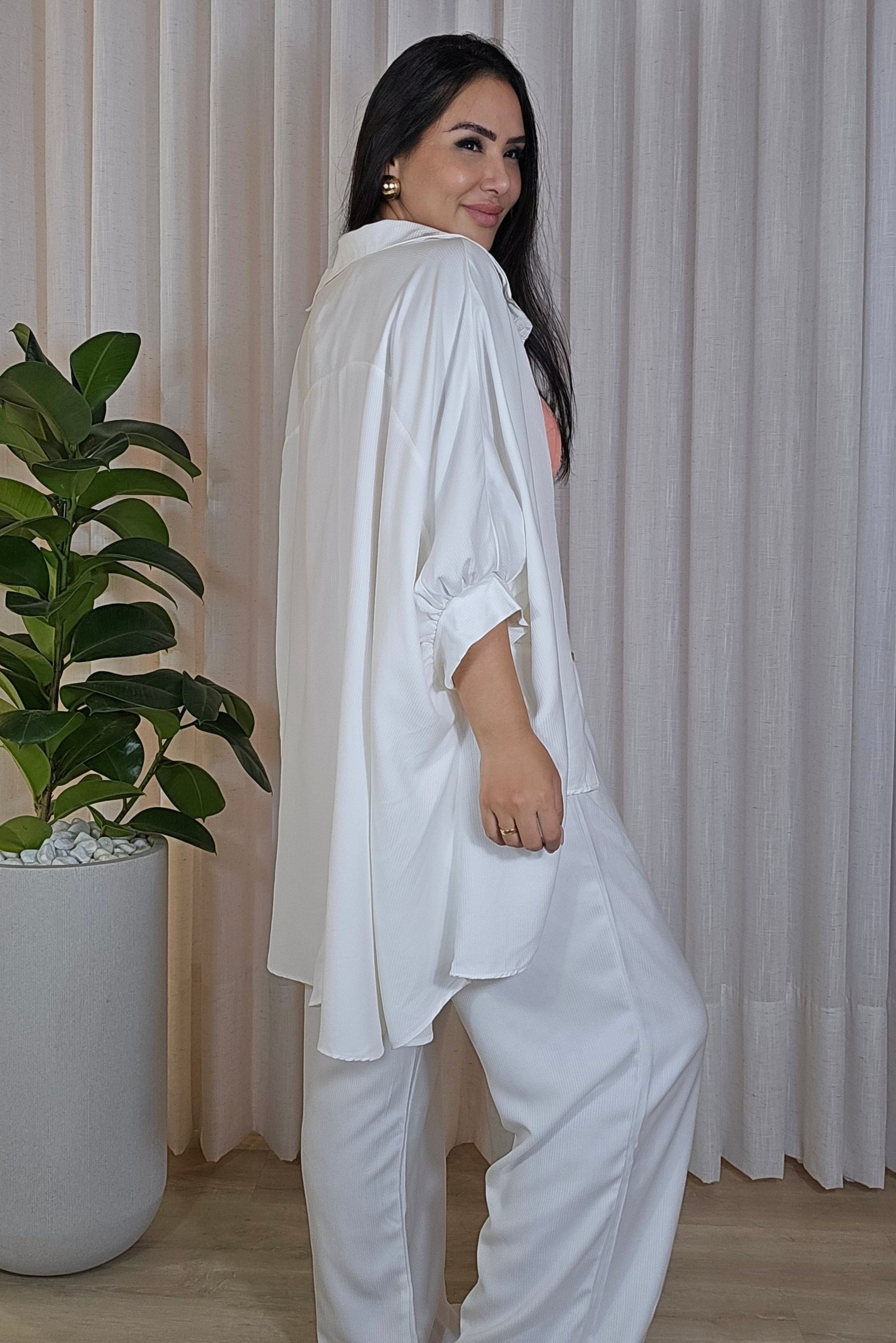 Camisa Mullet Viviane em viscose premium