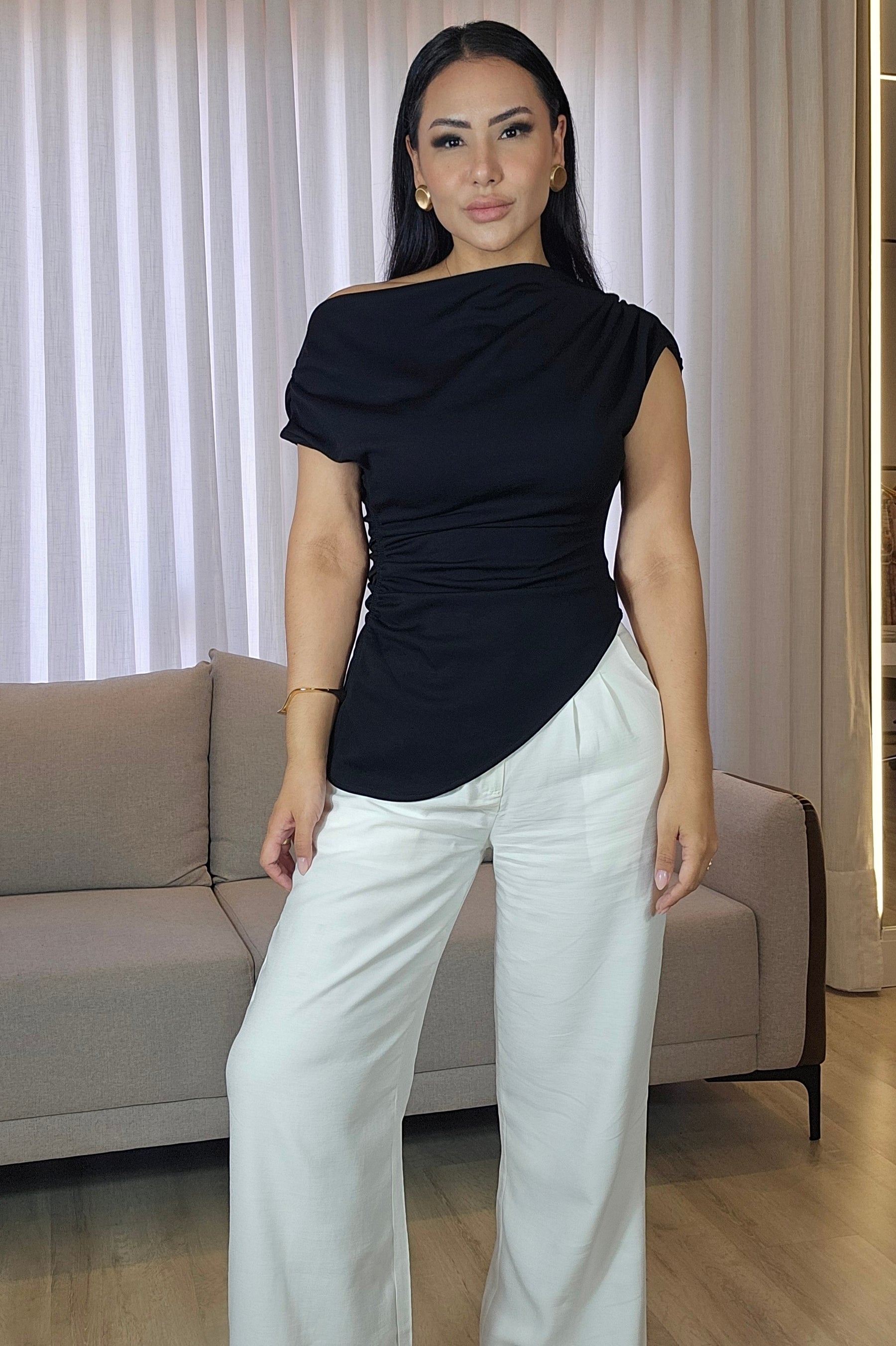 Blusa em algodão Kelly - em cores