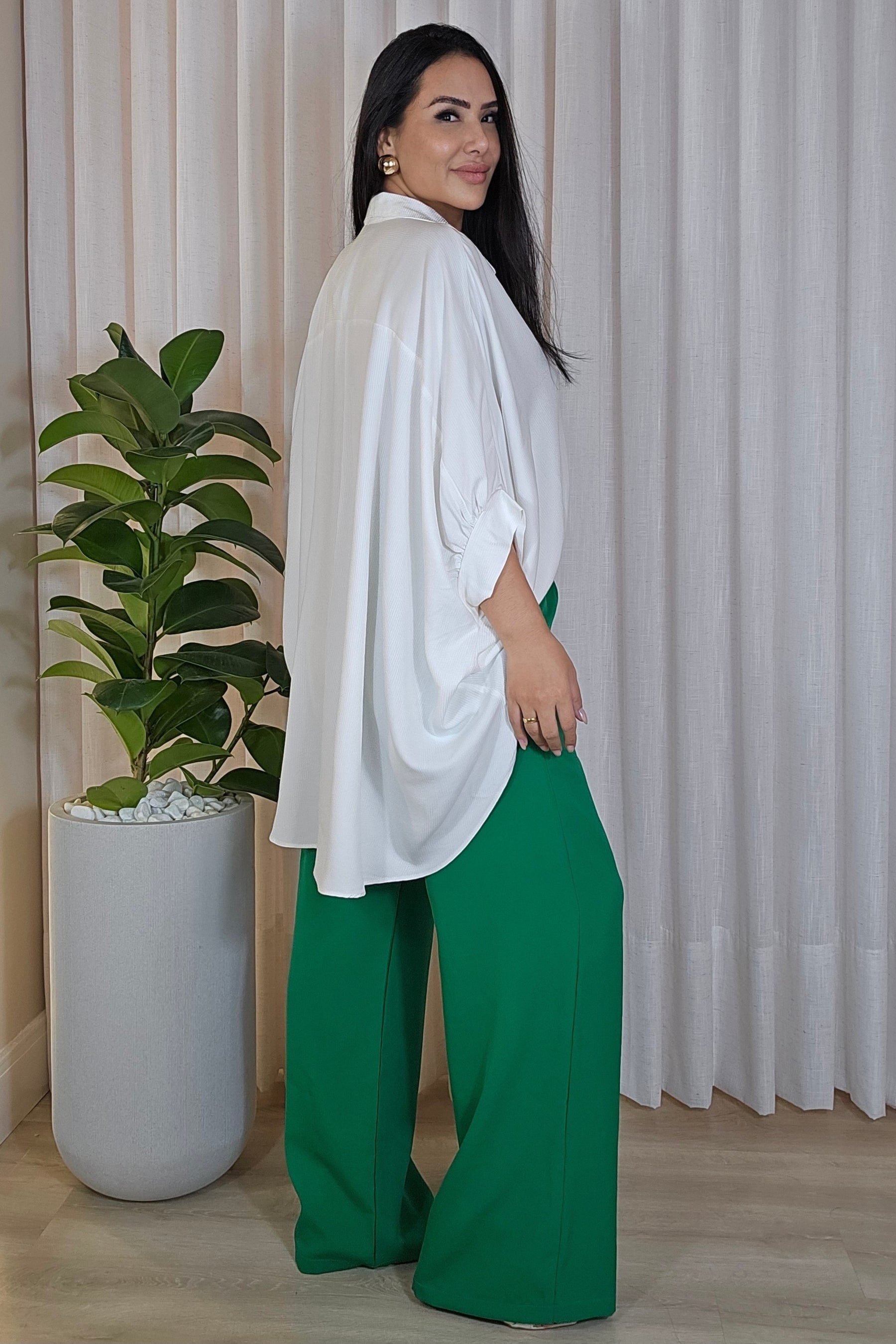 Camisa Mullet Viviane em viscose premium