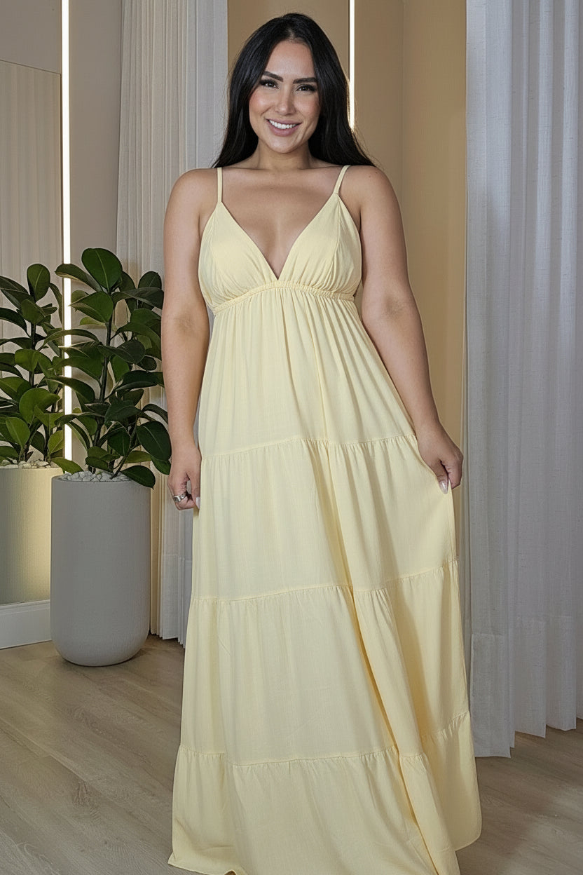 Vestido Longo Gaby - em cores