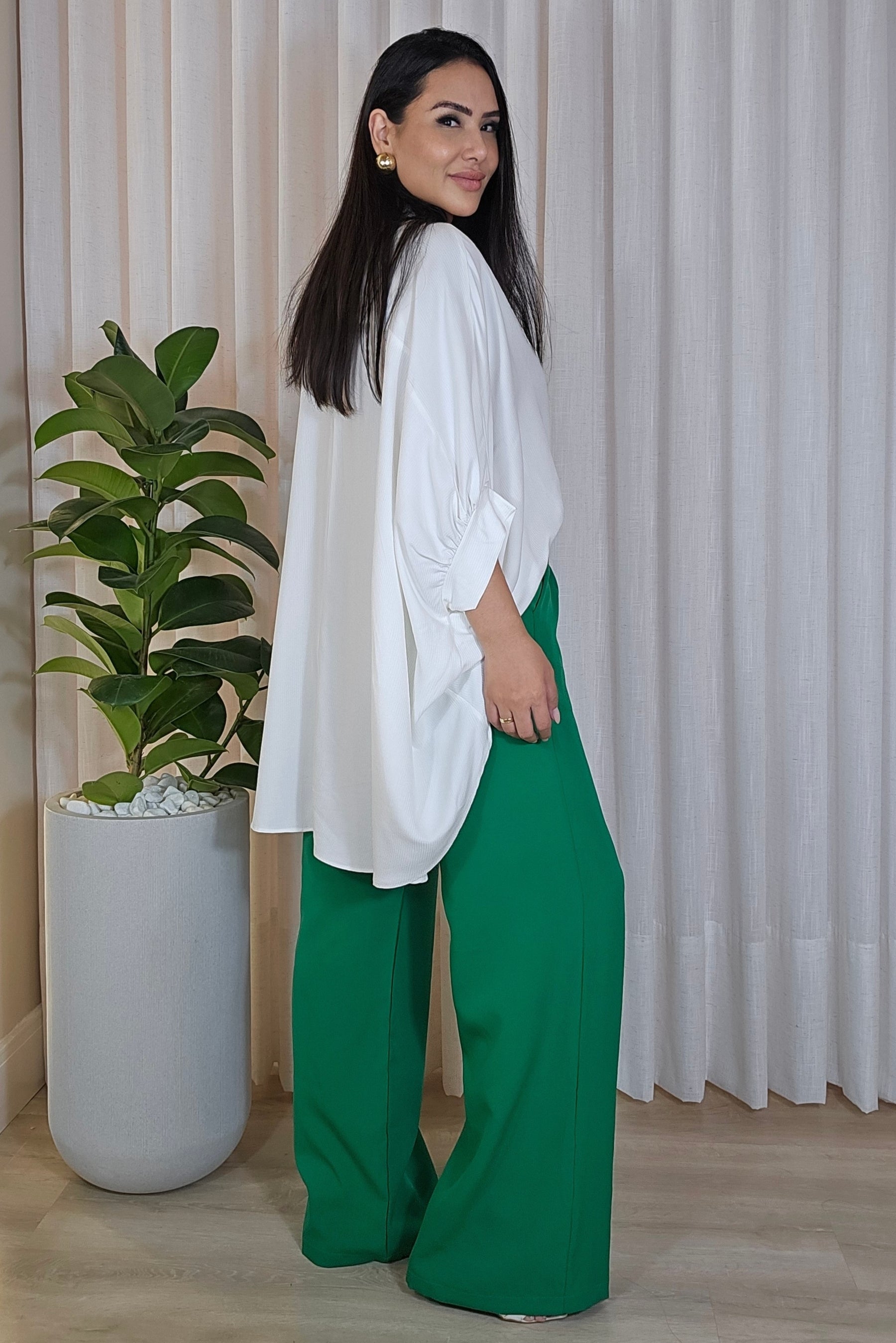 Camisa Mullet Viviane em viscose premium