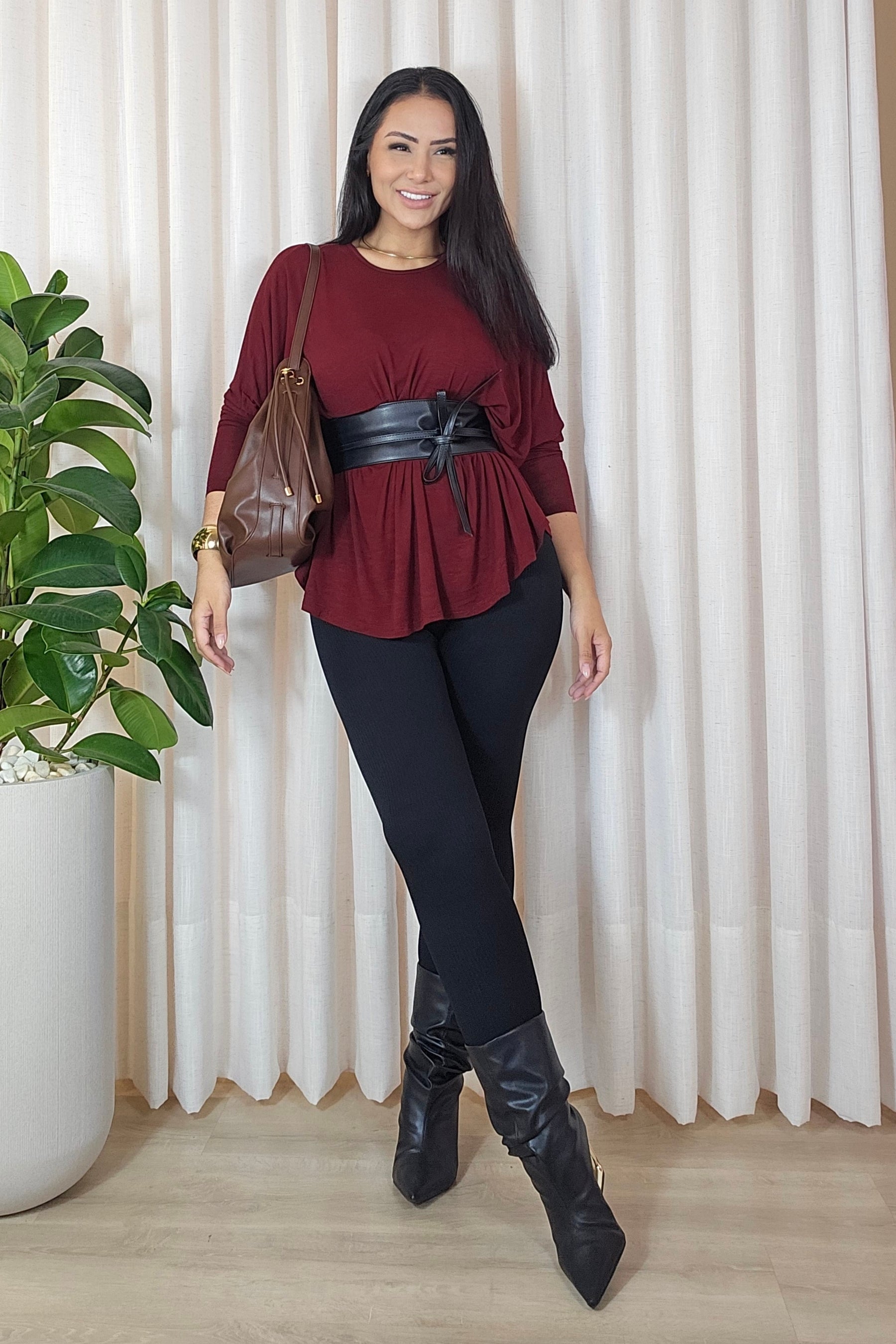 Blusa ampla Flávia - em cores