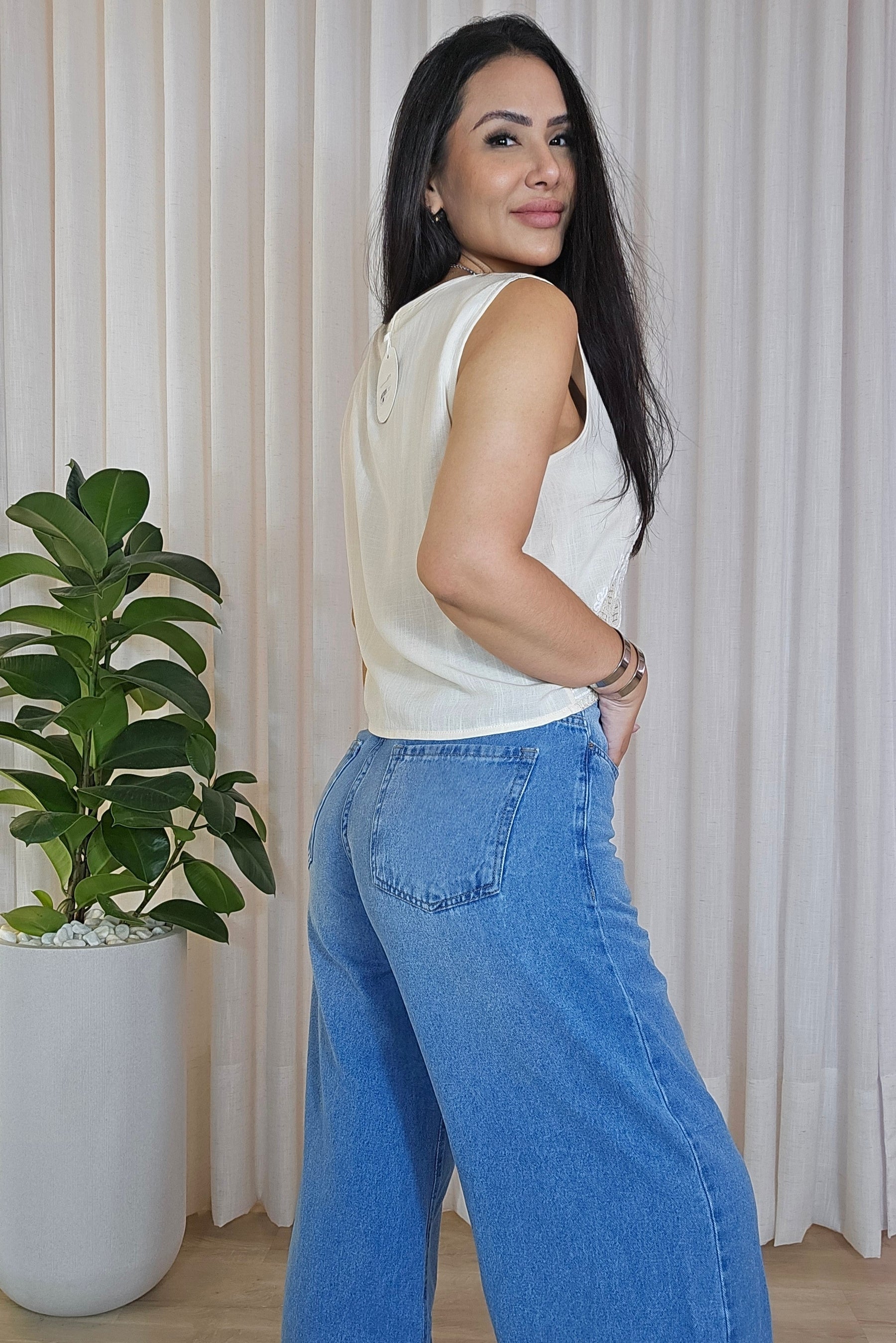 Blusa Pietra em linho com algodão - 5 cores