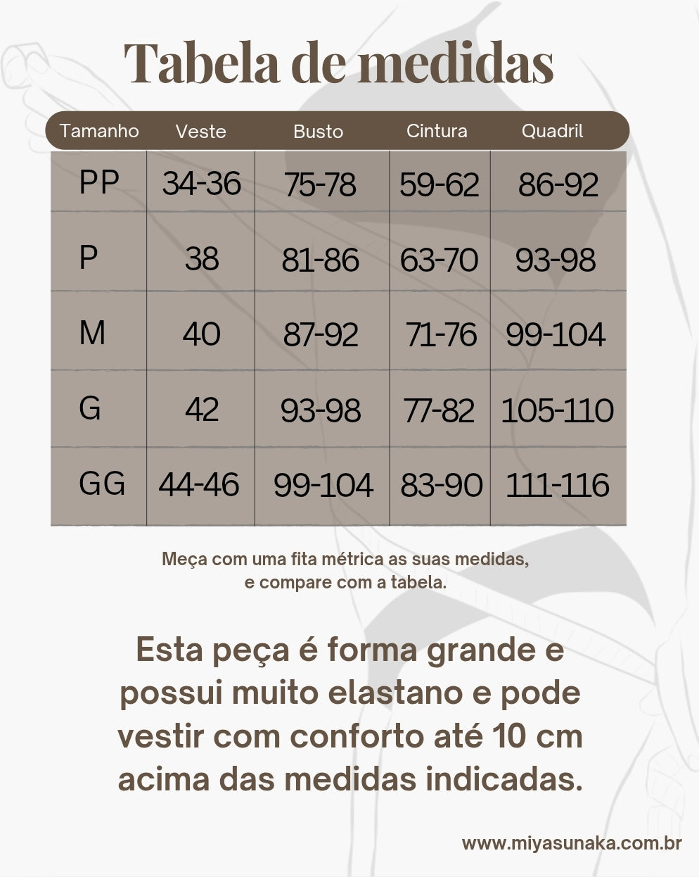 Calça feminina bege claro resinada com elastano