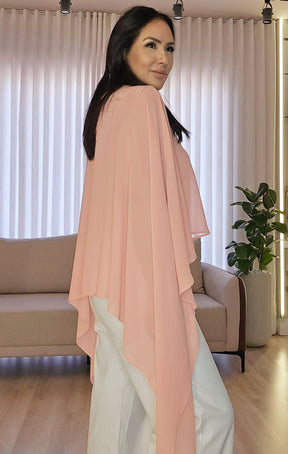 Blusa Feminina Rosa Blush com Top