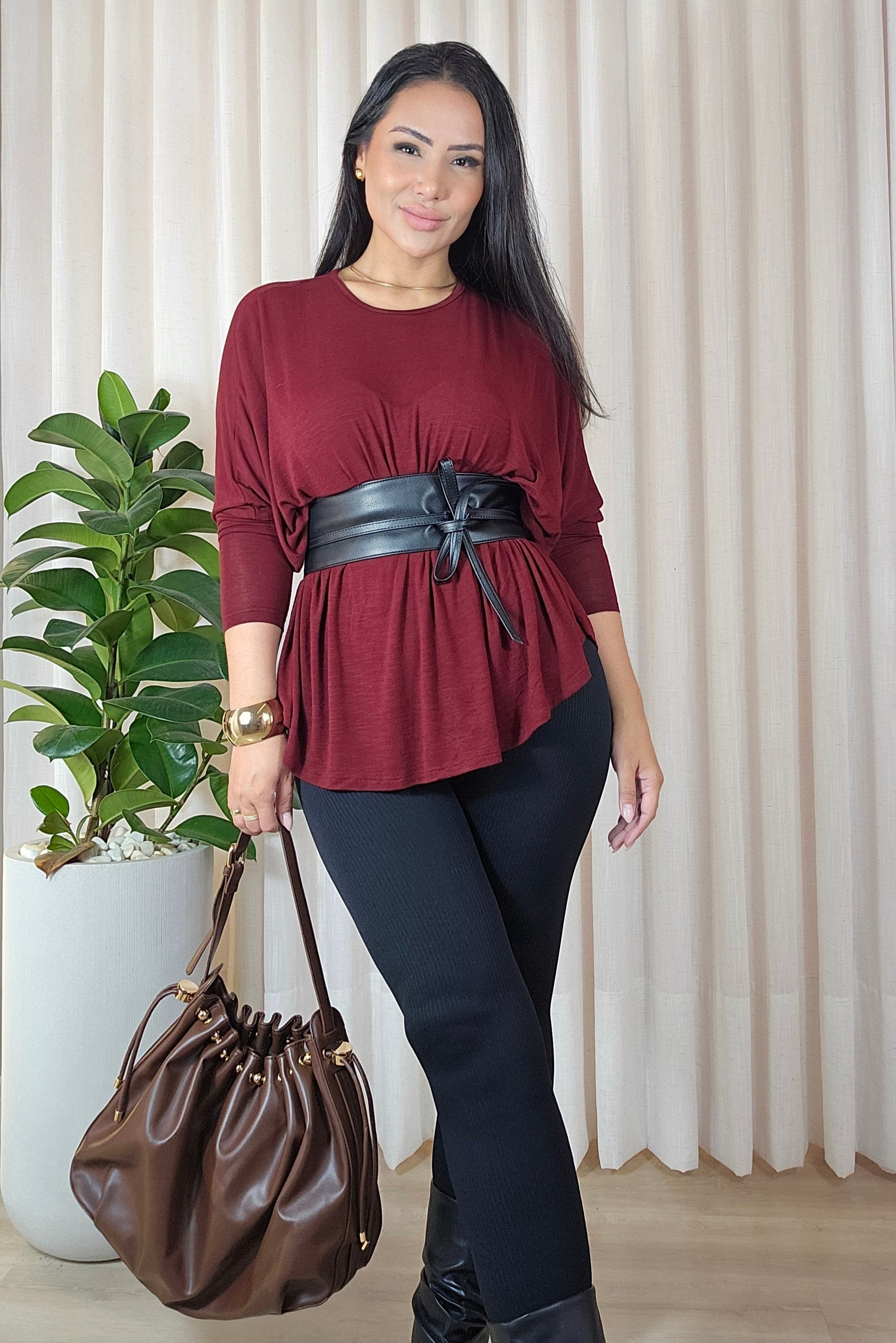 Blusa ampla Flávia - em cores