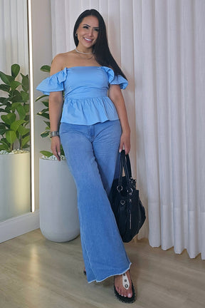 Blusa Soraia de amarração - em cores