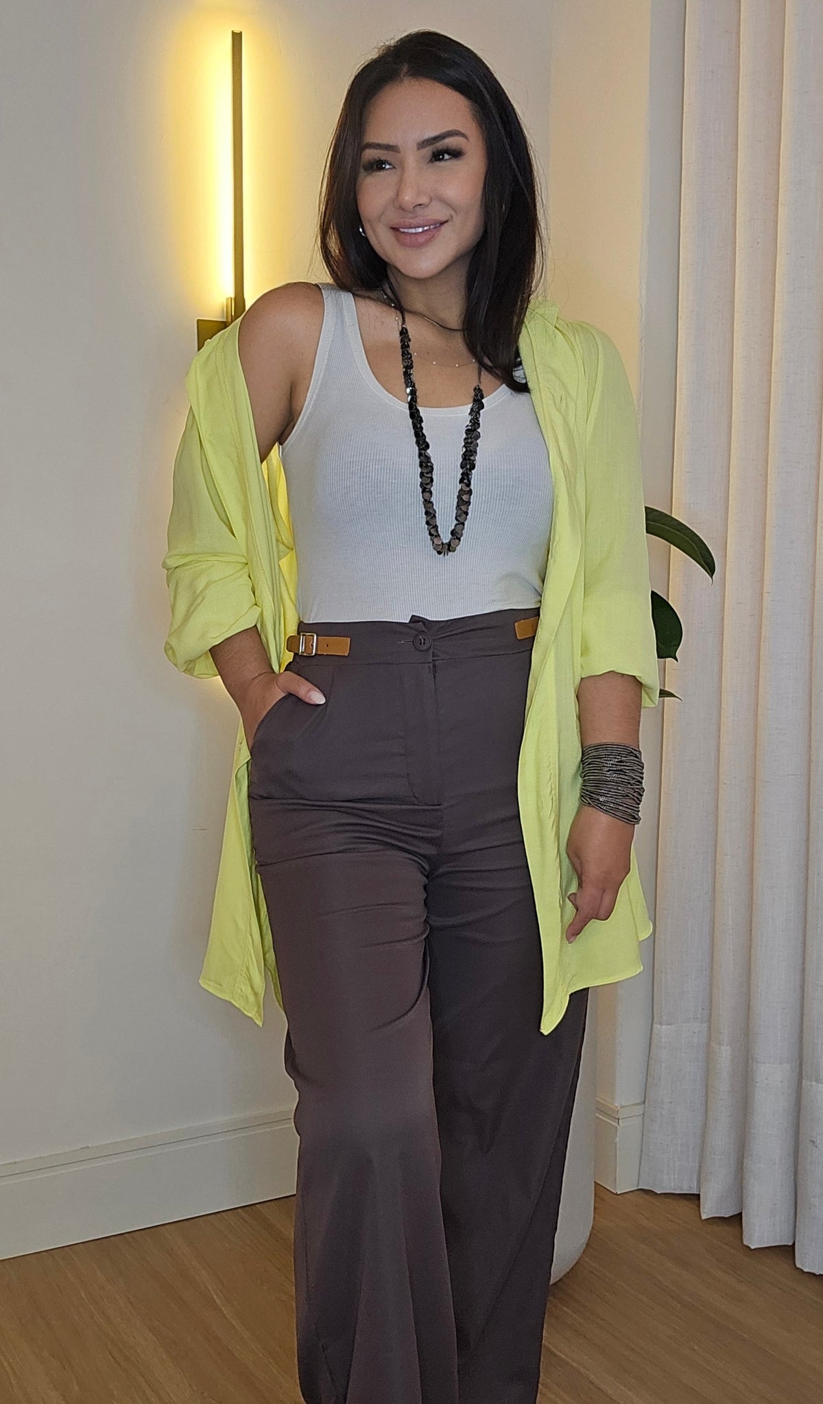 Chemise em cores variadas