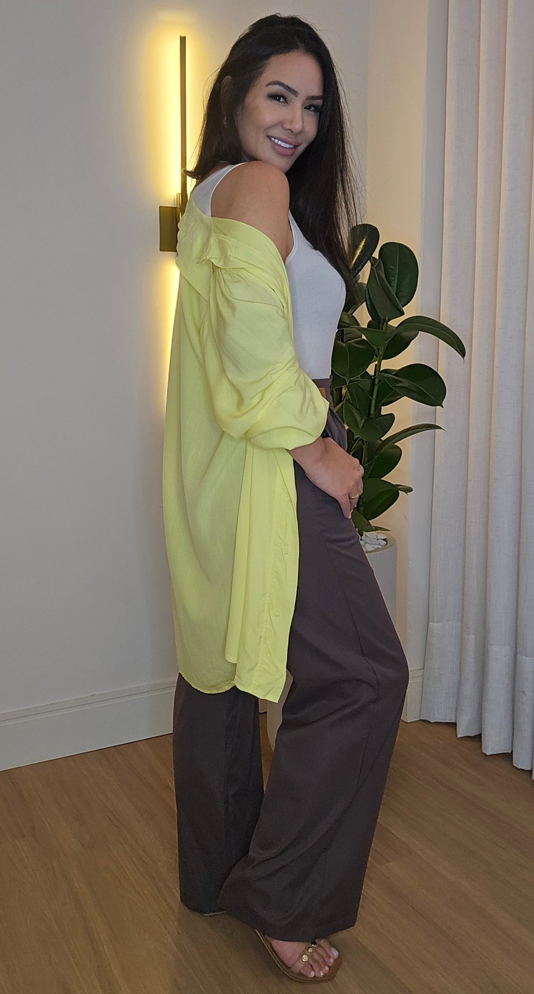 Chemise em cores variadas