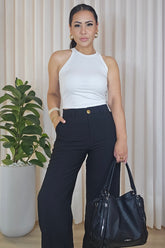 Calça Pantalona Feminina em alfaiataria