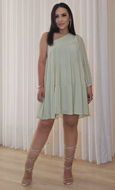 Vestido Premium Curto Ombro Único