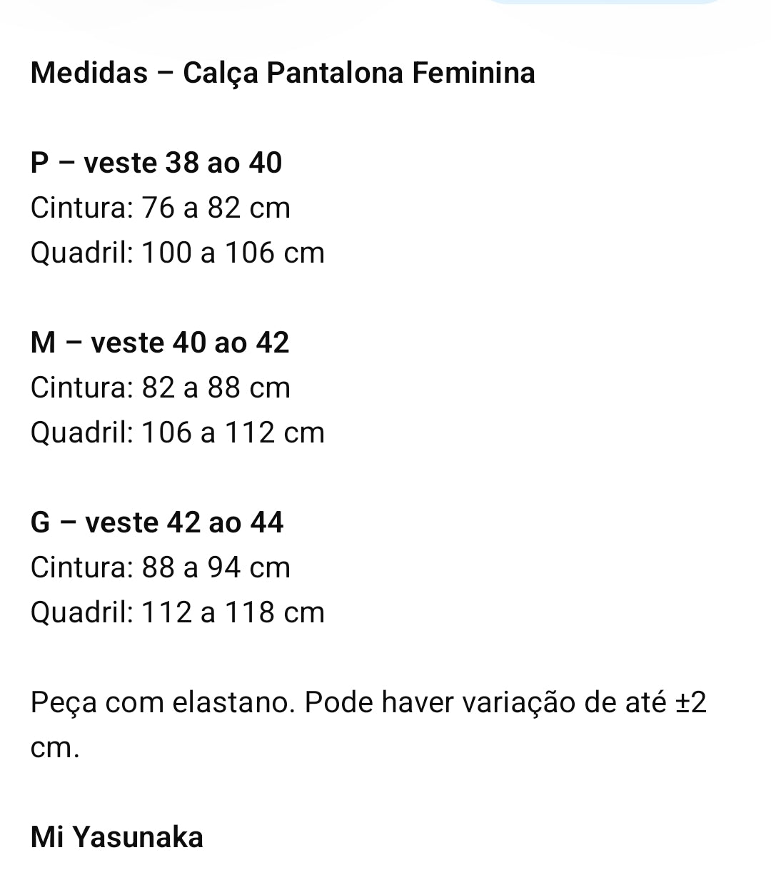 Calça Pantalona Feminina de Alfaiataria