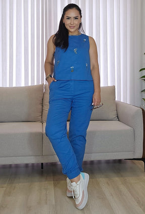 Conjunto Plus Feminino com Elastano