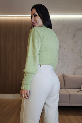 Calça Pantalona Feminina de Alfaiataria