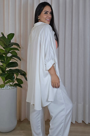 Camisa Mullet Viviane em viscose premium