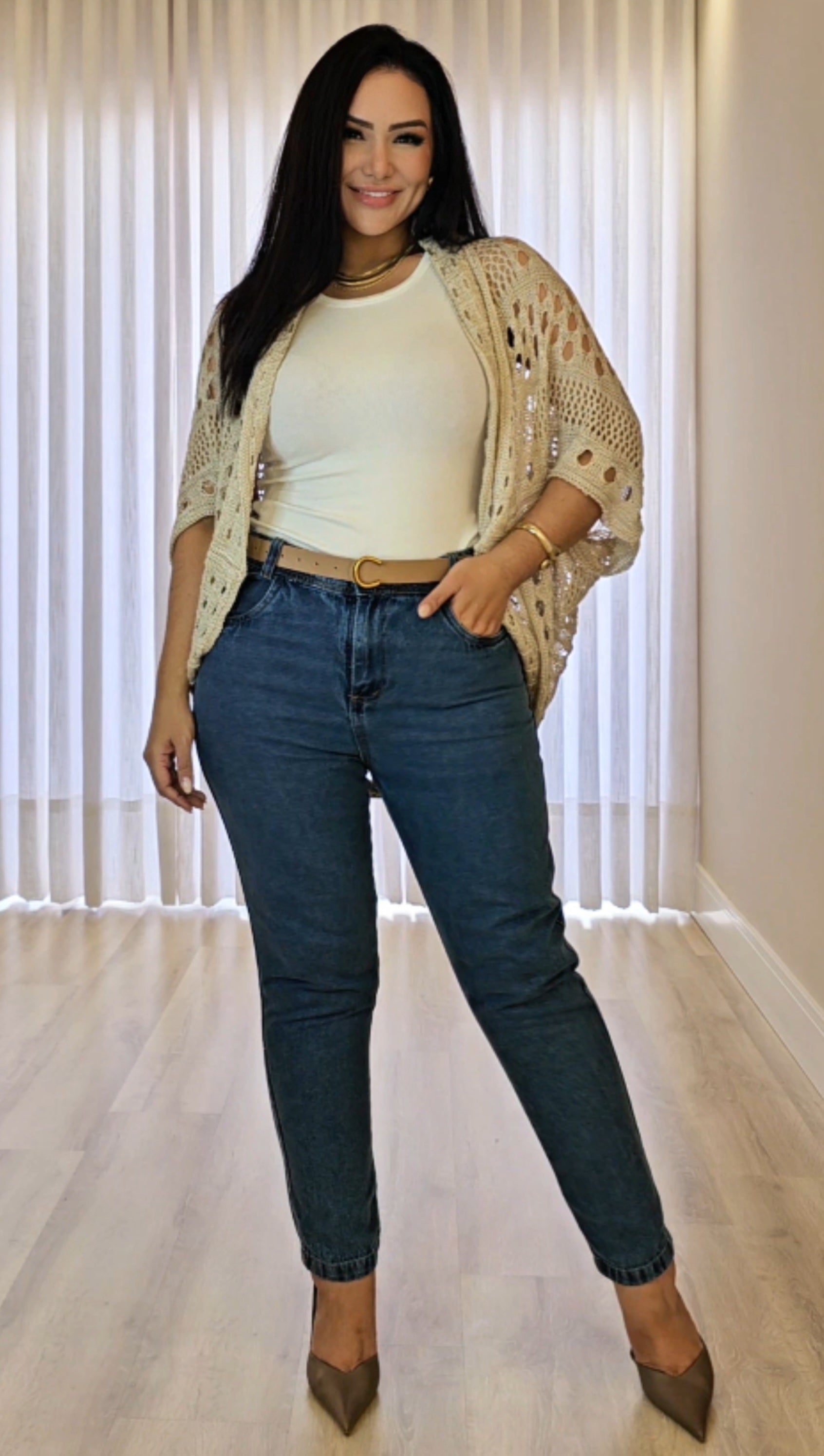 Kimono Feminino de Tricô – Estilo e Elegância Atemporal