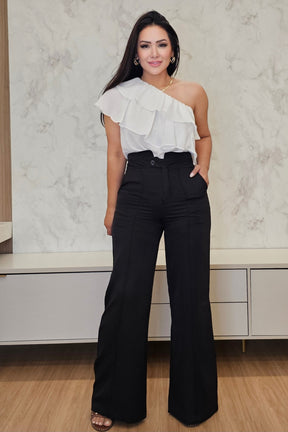Calça Pantalona Feminina de Alfaiataria