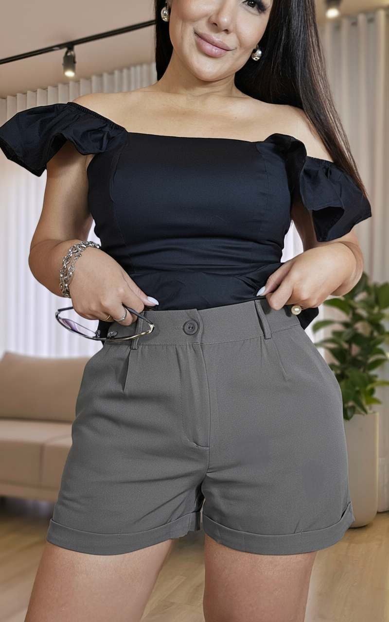 Short Feminino de Alfaiataria em 7 cores