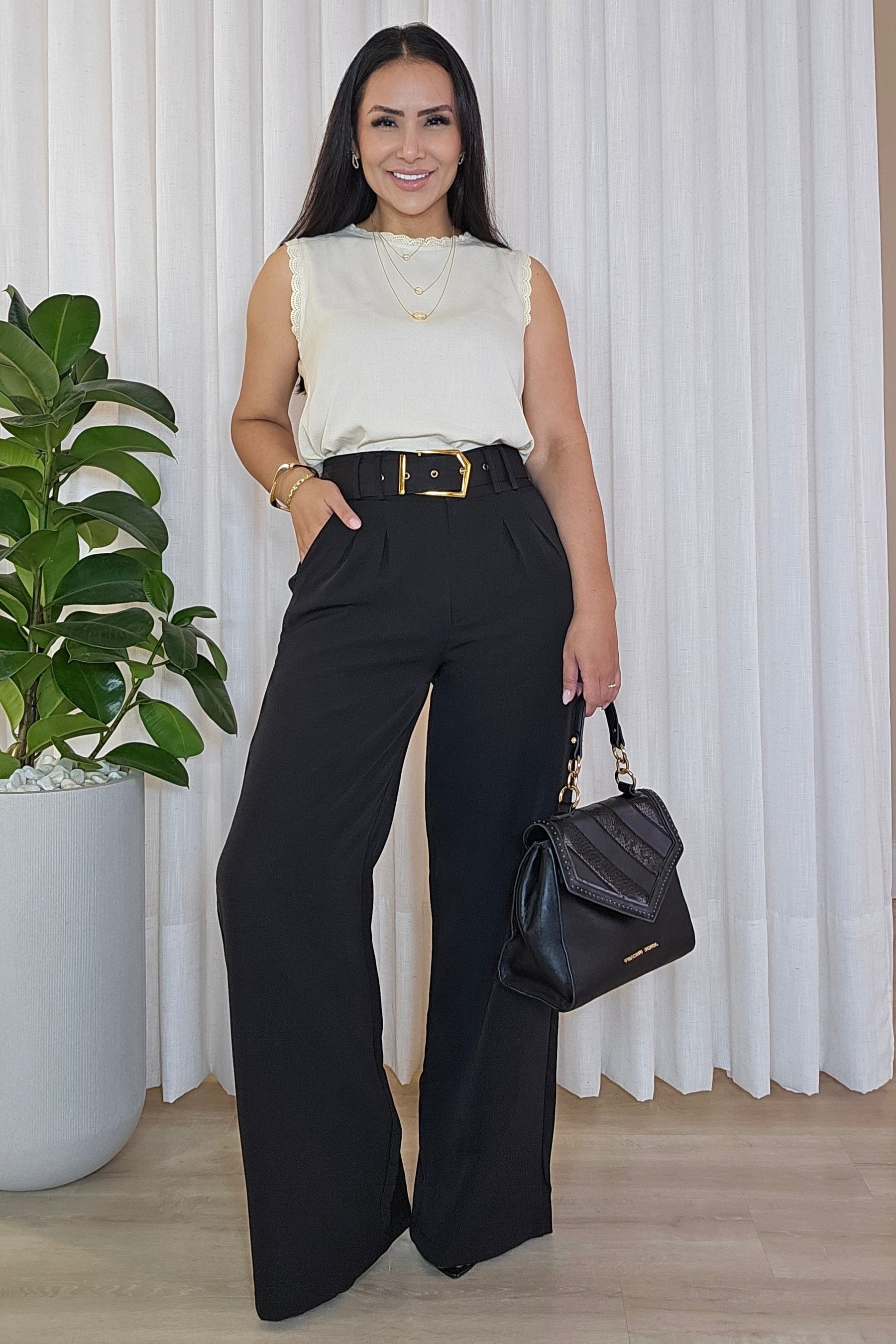 Blusa Ana Clara em linho com viscose - 5 cores