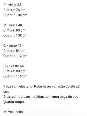 Calça Pantalona Feminina em Alfaiataria