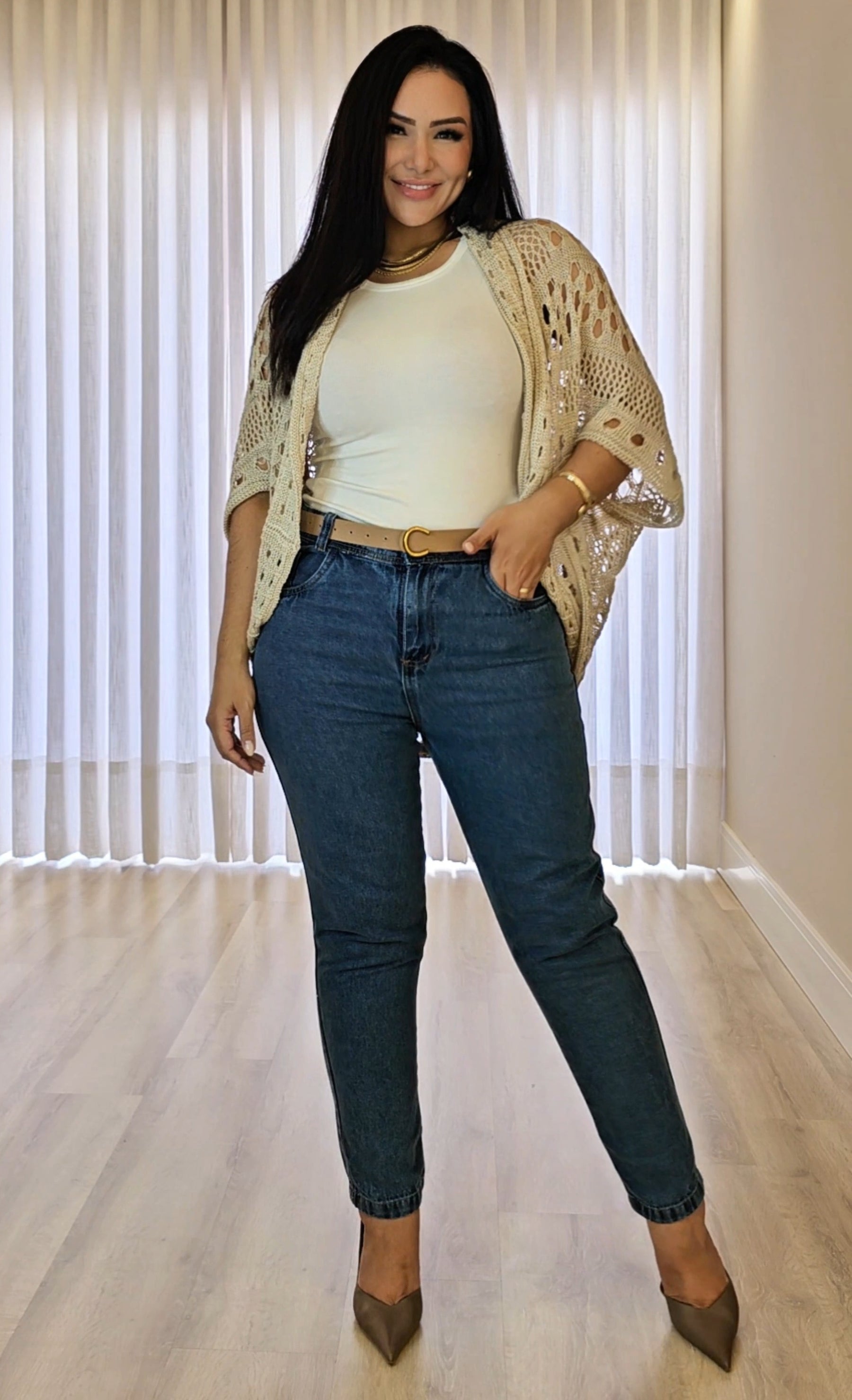 Kimono Feminino de Tricô – Estilo e Elegância Atemporal