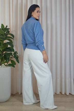 Blusa Helena em Tricot Peluciado premium - em cores