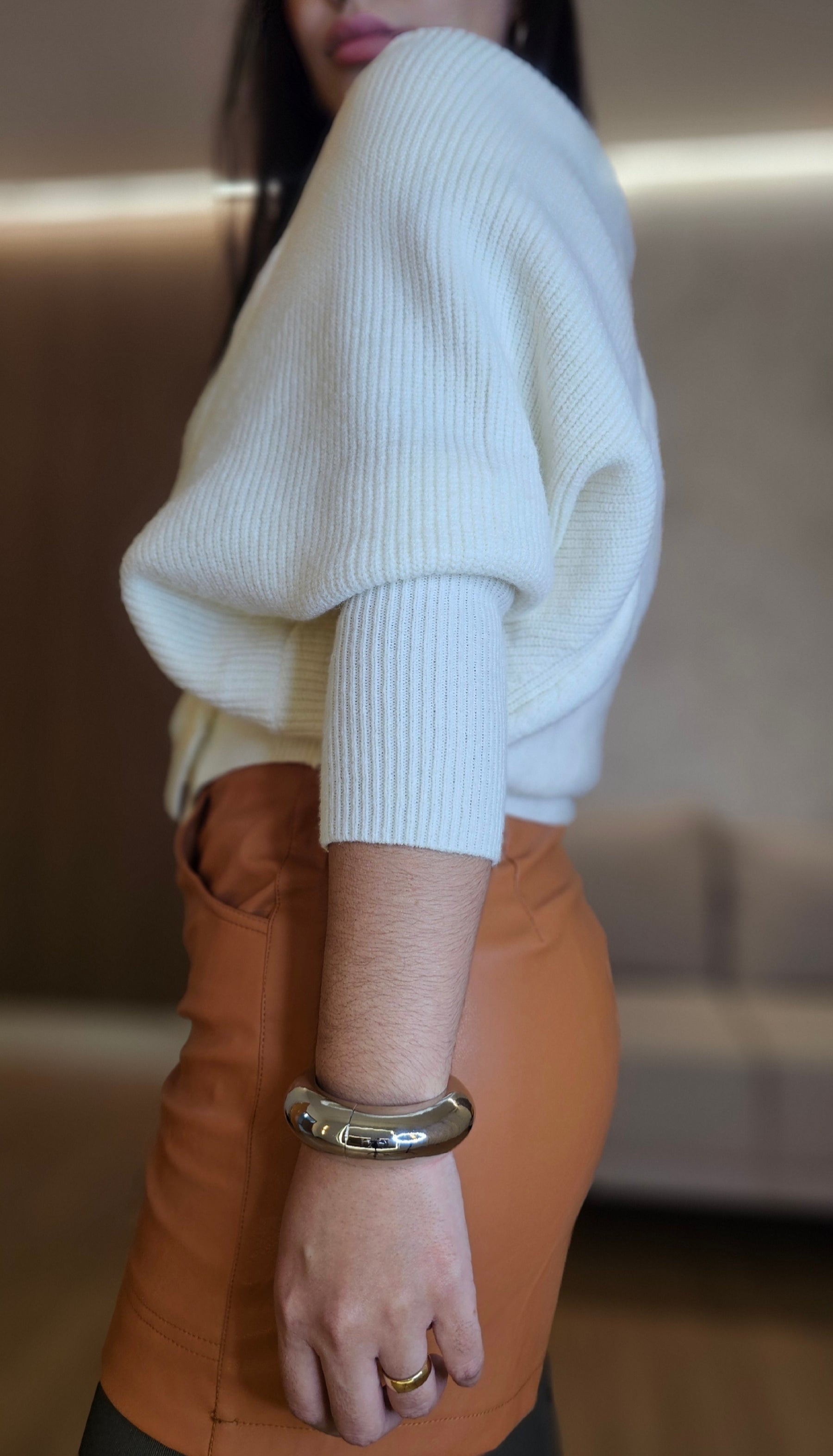Short Saia Feminino Couro Caramelo – Estrutura Elegante com Visual Imponente