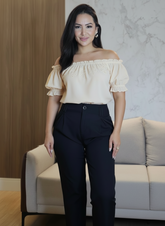 Calça Skinny Feminina de Alfaiataria premium Preta