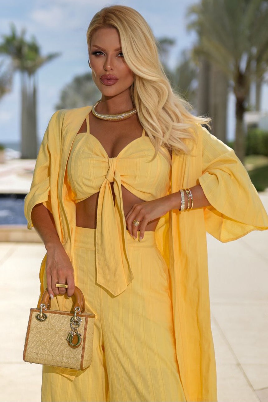 Trijunto Feminino com Kimono em cores