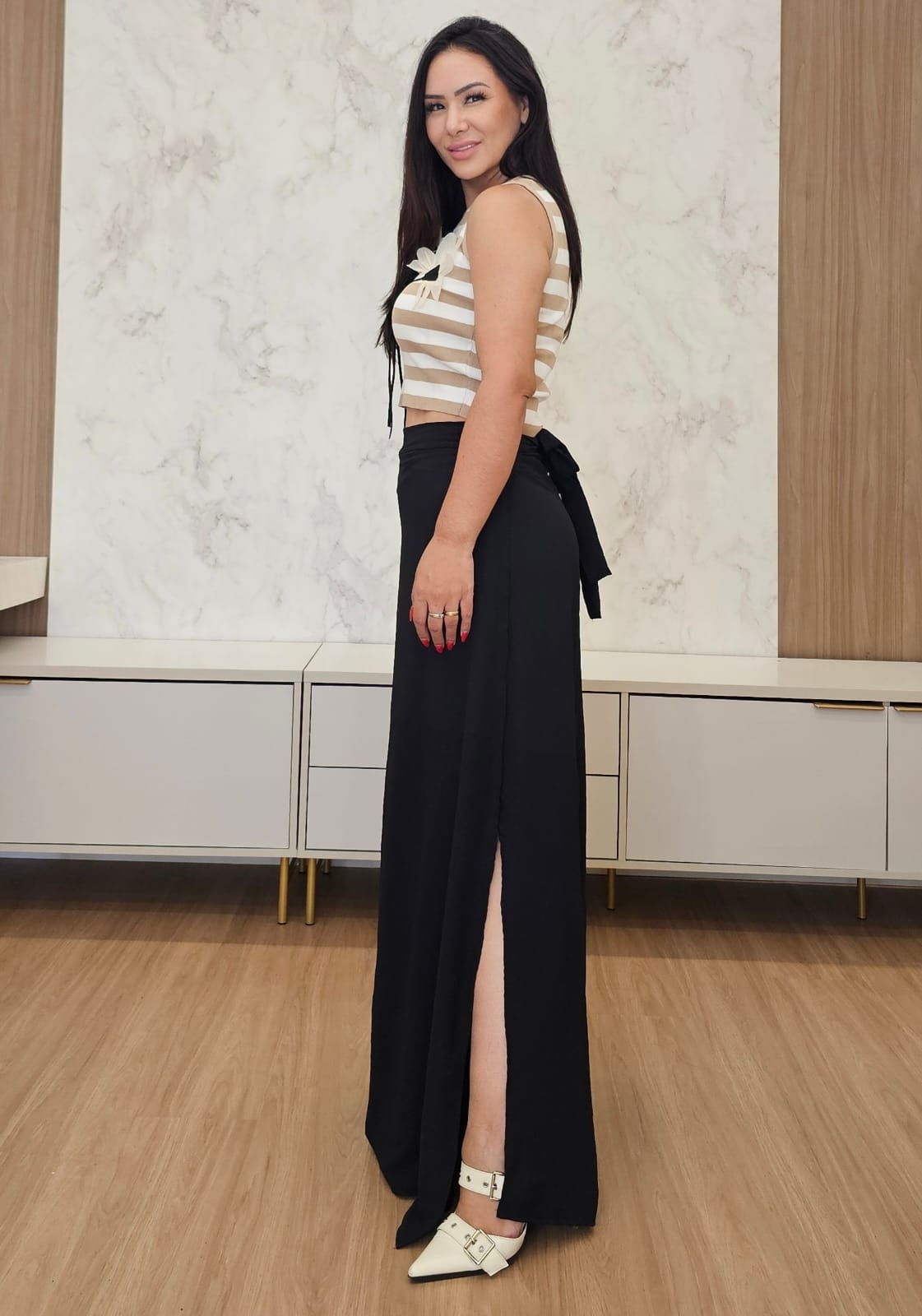 Calça feminina de Transpassar - Juliana