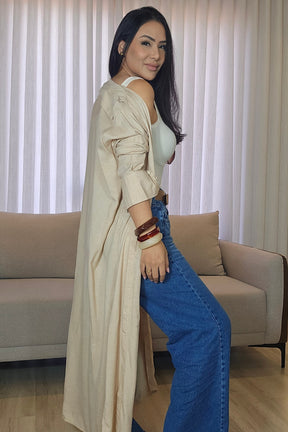 Chemise Feminina Longa em Viscose Premium