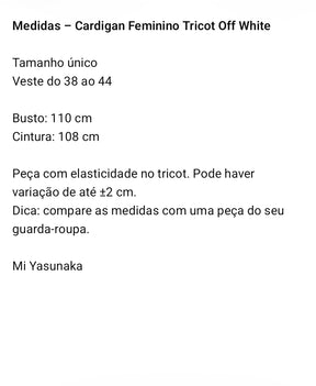 Cardigan versátil Verônica – em cores