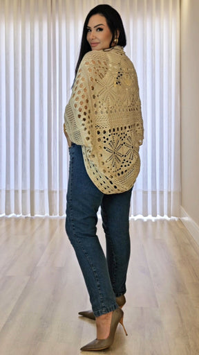 Kimono Feminino de Tricô – Estilo e Elegância Atemporal