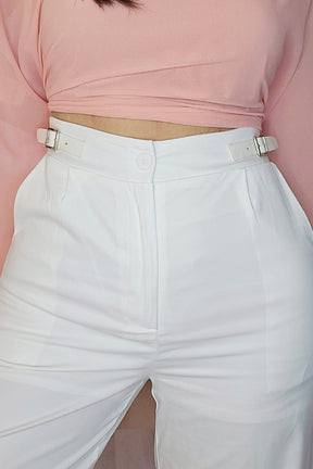 Calça Reta Feminina de Alfaiataria