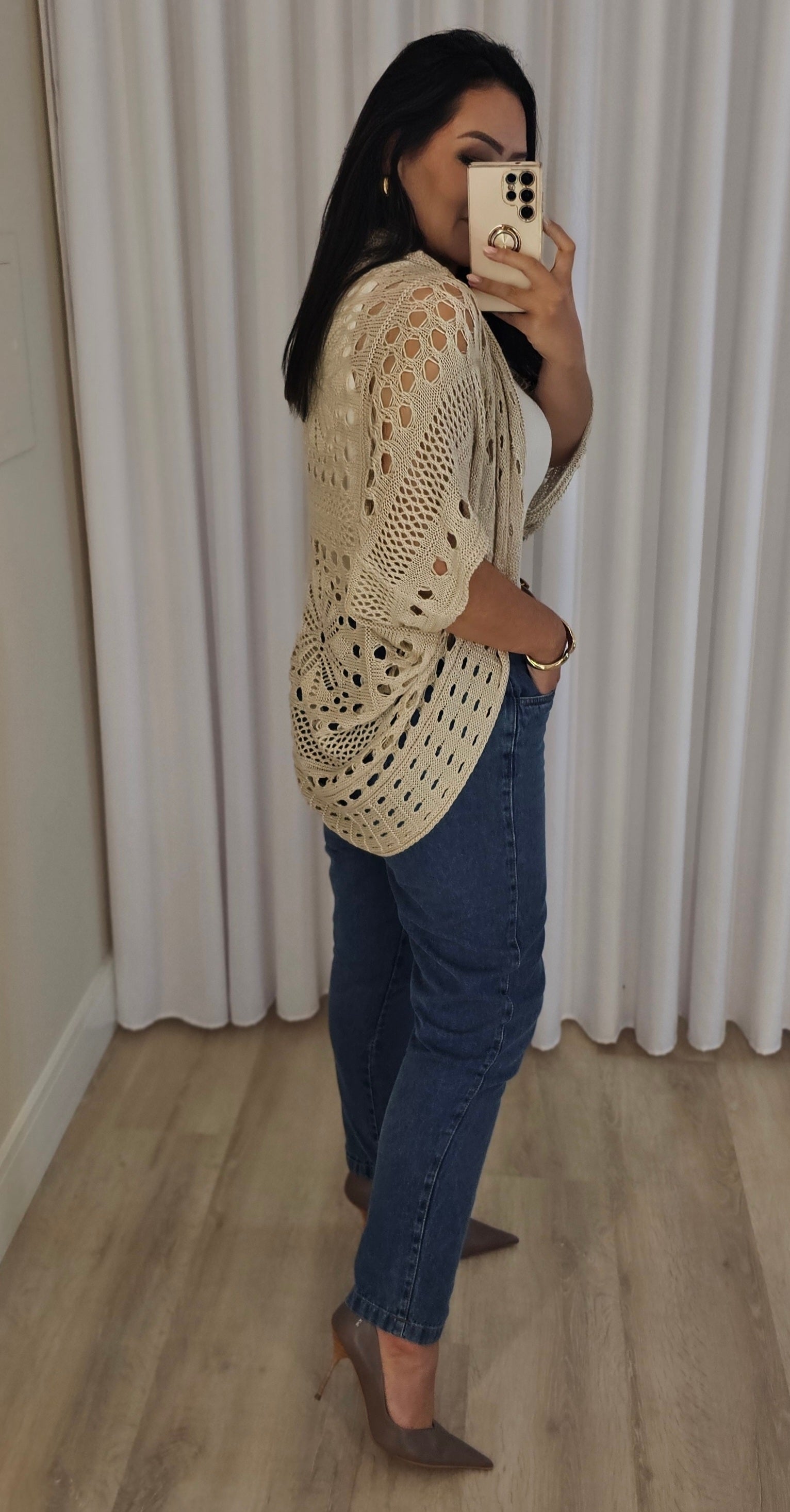 Kimono Feminino de Tricô – Estilo e Elegância Atemporal