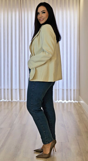 Calça Mom Jeans Feminina Cintura Alta – 100% Algodão