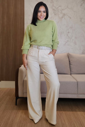 Calça Pantalona Feminina de Alfaiataria
