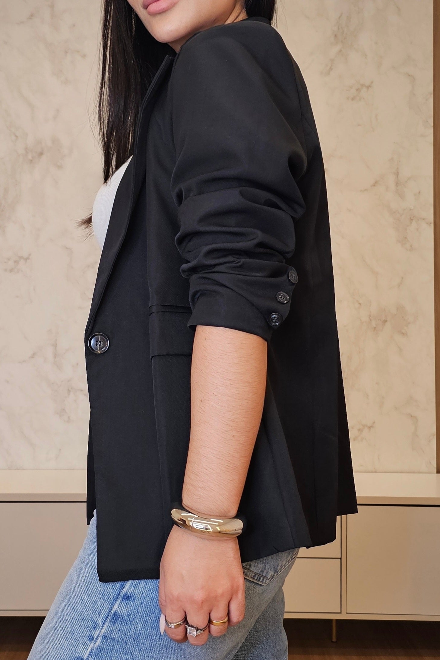 Blazer Feminino Alfaiataria Premium Estruturado em cires