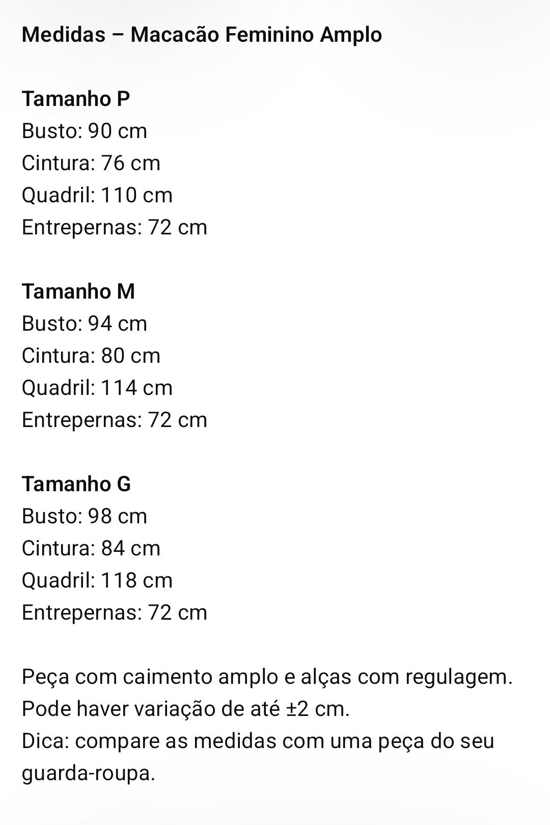 Macacão Luana em alfaiataria - 3 cores