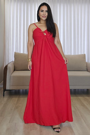 Vestido vermelho Deslumbrante