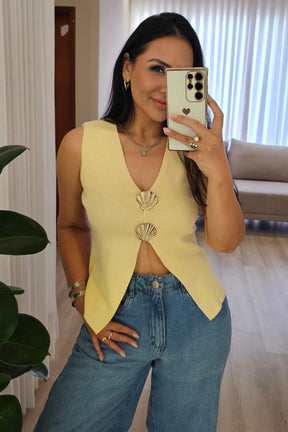 Blusa em Modal Premium com Broche removível - 5 cores