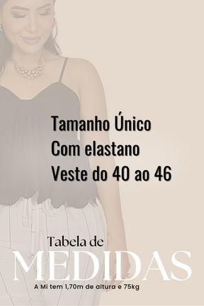 Conjunto Feminino Preto em Algodão Premium