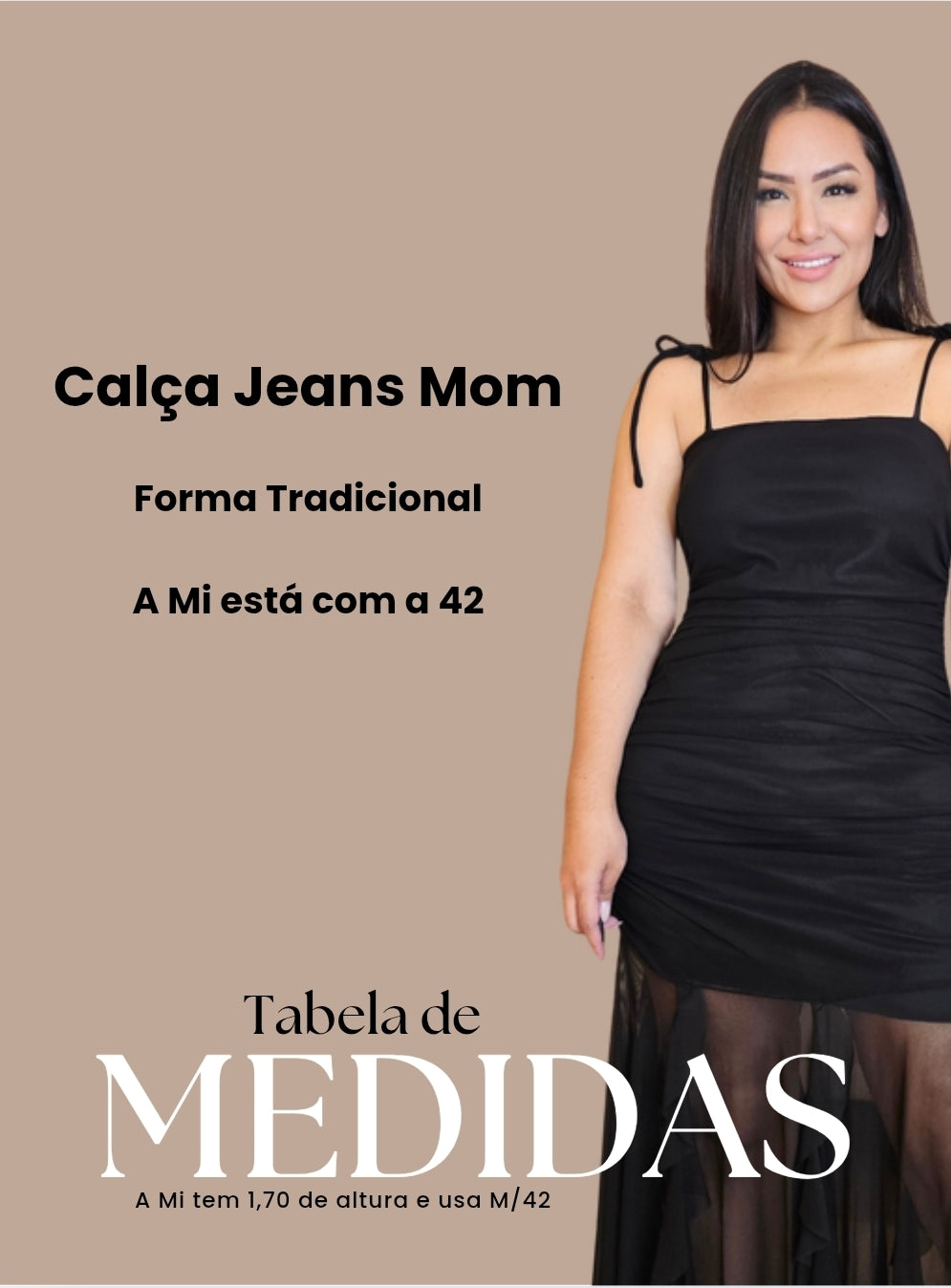 Calça Mom Jeans Feminina Cintura Alta – 100% Algodão