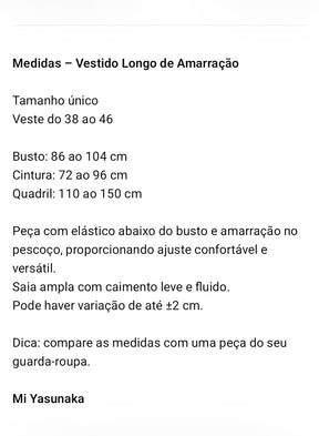 Vestido Longo Gaby - em cores