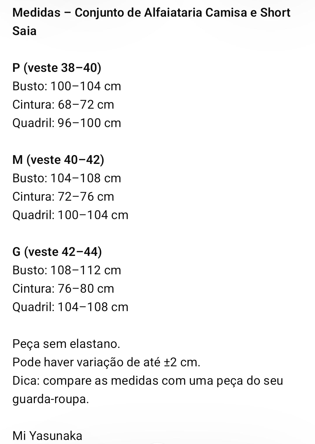 Conjunto Larissa - em cores